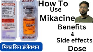 Mikacin injection hindi uses dosage and side effects  Amikacin injectionSMpharmacy [upl. by Melburn]