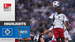 Late Equaliser in TopMatch  Hamburger SV  Hertha BSC  Highlights  MD 2  Bundesliga 2 2425 [upl. by Olimreh]