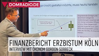 Finanzbericht 2023 des Erzbistums Köln – Interview mit Ökonom Gordon Sobbeck [upl. by Cutler]