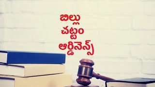 Bill Act Ordinance meaning amp differences  polity in telugu [upl. by Durgy]