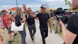 Vivek Ramaswamy at the Iowa vs Iowa State Football Game  September 9 2023 [upl. by Ziegler]