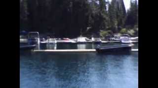 Crescent Lake Resort and campground pano from boat dock [upl. by Attenol]