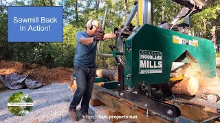 175Sawmill Test Run At Its New Location finally done Woodland Mills HM126 [upl. by Nissa]