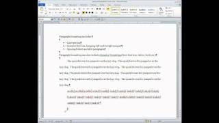 WORD GENERAL Paragraph FormattingAPA Style Indented Quotes [upl. by Etep864]