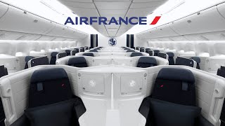 Air France A350 New Business Class  New York🇺🇸 to Paris🇫🇷 Flight  4K Full Review [upl. by Sundberg]