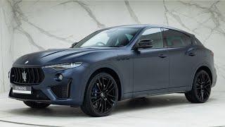 2022 Maserati Levante Trofeo MC Edition  Blue Vittoria  Walkaround amp Interior amp Revs 4K [upl. by Shelah739]