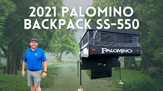 2021 Palomino Backpack SS550 Popup Truck Camper from CampOutRVStratford [upl. by Ealasaid]