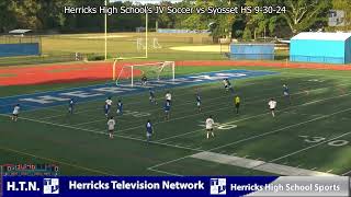 Herricks High Schools Boys JV Soccer vs Syosset HS 93024 [upl. by Sansone]