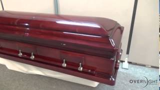 Mahogany Solid Wood With Velvet Interior Casket [upl. by Noiro874]