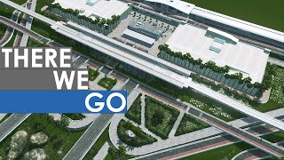 Building An ELEGANT Airport in Cities Skylines [upl. by Stefania]