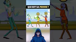 Qui est sa femme  👩 quiz heroquiz animation enigmes shorts tiktok humour [upl. by Idelia]