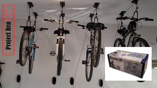 Installing Harbor Freight Bike Pulley Lifts [upl. by Dunkin254]