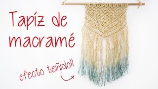 Tapíz de macramé con hilo de sisal DIYHazlo tú mismo [upl. by Sheeree546]