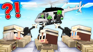 JJs Snipers Family HUNT Mikeys Mafia Family in Minecraft  Maizen [upl. by Ellocin]