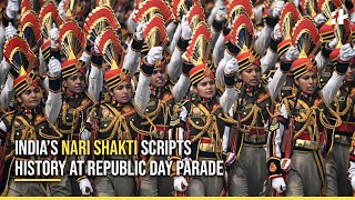 Republic Day Parade 2024 India’s Nari Shakti Scripts History At 26 January Parade [upl. by Cissie]