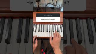 E Major Chord on Piano [upl. by Whall]