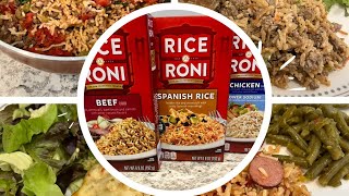 Easy RiceARoni Dinners Part 1  Budget Friendly Meals  Family Friendly Dinners [upl. by Hawger]