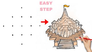 Ayodhya Ram Mandir drawing  Ayodhya temple drawing [upl. by Sikata]