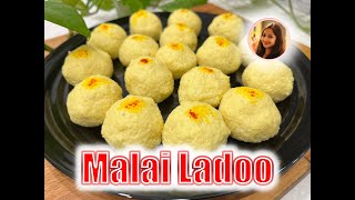 Malai ladoo  Malai ladoo Recipe  Easy Malai Ladoo  Milk Ladoo  Sweet Recipe  Easy Sweet Recipe [upl. by Enaywd]