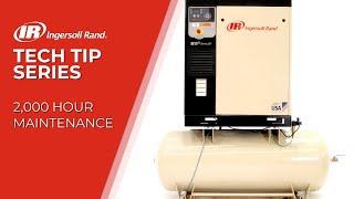 2000 Hour Preventive MaintenanceService  Ingersoll Rand Oil Flooded Rotary Screw Compressor [upl. by Atenaz]