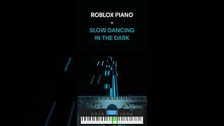 SLOW DANCING IN THE DARK  Joji ROBLOX Piano shorts [upl. by Eemak]