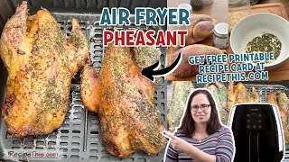 Air Fryer Pheasant Air Fryer Game [upl. by Yendyc852]