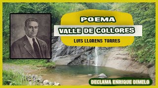 Famoso Poema Valle de Collores de Luis Llorens TorresDeclama Enrique Dimelo [upl. by Pestana]