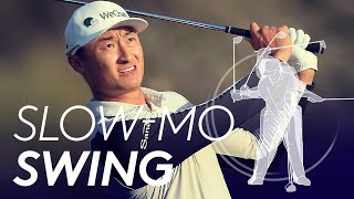 Haotong Lis golf swing in Slow Motion [upl. by Gertie]