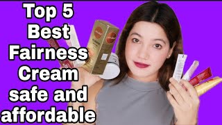 Top 5 Best Fairness Cream Review  Top 5 Best Skin Whitening Cream recommended by dermatologist [upl. by Sorcim213]