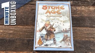 Stone Age Anniversary quot1Minutequot Unboxing by Man Vs Meeple ZMan Games [upl. by Tacy]