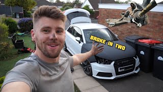 I BOUGHT A £3400 CRASH DAMAGED AUDI S1 QUATTRO SMASHED IN TWO 😭 [upl. by Willie]