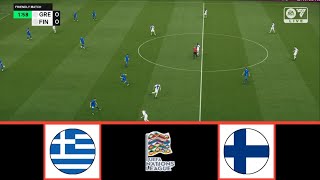 GREECE VS FINLAND  UEFA NATIONS LEAGUE 20242025  FOOTBALL LIFE 2024 [upl. by Ecinna]