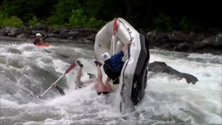 Whitewater Rafting Carnage on Ocoee River w Class IV Recirculating Swims [upl. by Ateiram813]