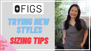 FIGS Scrubs Unboxing  New Styles amp Sizing Tips  Not Sponsored  Haul amp Try On  modmom md [upl. by Sedinoel969]