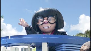 Edna Mode greeting guests in Tomorrowland  MAGIC KINGDOM [upl. by Samoht]