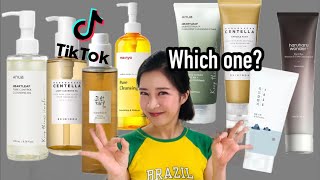 Which is the best Viral TIKTOK Korean Cleansing Oils amp Cleansers for you NOT sponsored [upl. by Carmon]