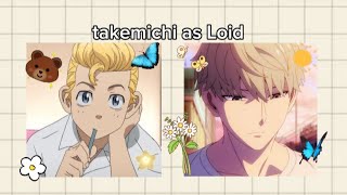 tokyo revengers react to takemichi as Loid créditos na descrição [upl. by Aloap]