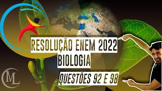 Resolução ENEM 2022  questões 92 e 98  caderno azul [upl. by Euridice]