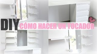 DIY CÓMO HACER UN TOCADOR DE MAQUILLAJE [upl. by Llerud]