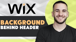 How to Add Background Image Behind Header on Wix [upl. by Fabe]