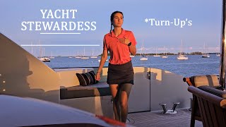 YACHT STEWARDESS MORNING ROUTINE  With guests ON [upl. by Judith80]