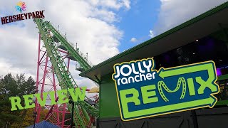 Jolly Rancher Remix Hersheypark Review  One of the Best Vekoma Boomerangs [upl. by Elohcin]