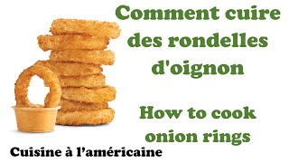 Recette rondelles doignon  Facile et rapide  Bon marché  Recette USA  Homemade onion rings [upl. by Odawa]