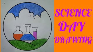 WORLD SCIENCE DAY POSTER DRAWING  SCIENCE DAY DRAWING  Iqra Drawing and Sketches [upl. by Ardnosak]