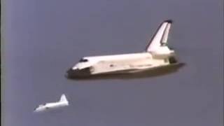 First space shuttle landing Columbia 1981 [upl. by Enahpets]