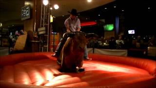 Sams Town Mechanical Bull Riding  Rankest Round Ever [upl. by Ardnued909]