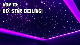 How To Build DIY Star Ceiling Magnetic 🧲 Panels amp Star Light For My Home Theater HOW TO GUIDE [upl. by Kippar396]