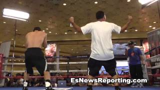 danny garcia loking sharp as he gets ready for lucas matthysse  EsNews Boxing [upl. by Gabe]