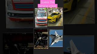 Guess the vehicle voice iq level test [upl. by Amled]