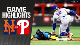 Mets vs Phillies Game Highlights 91324  MLB Highlights [upl. by Serrano]